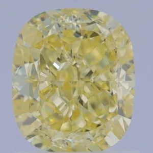 1.55 Carat Cushion Brilliant Fancy Yellow VS1 Natural Diamond