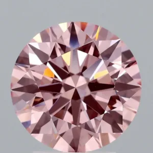 2.95 Carat Round Fancy Intense Pink VS1 Lab Diamond