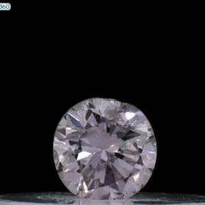 0.08 Carat Round Fancy Light Pink I1 Natural Diamond