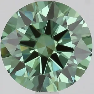 2.0 Carat Fancy Vivid Green VS1 ROUND Lab Diamond