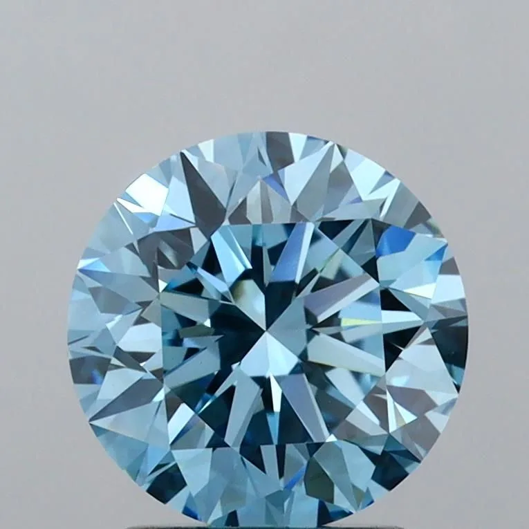 2.12 Carat Fancy Vivid Blue VVS2 ROUND Lab Diamond