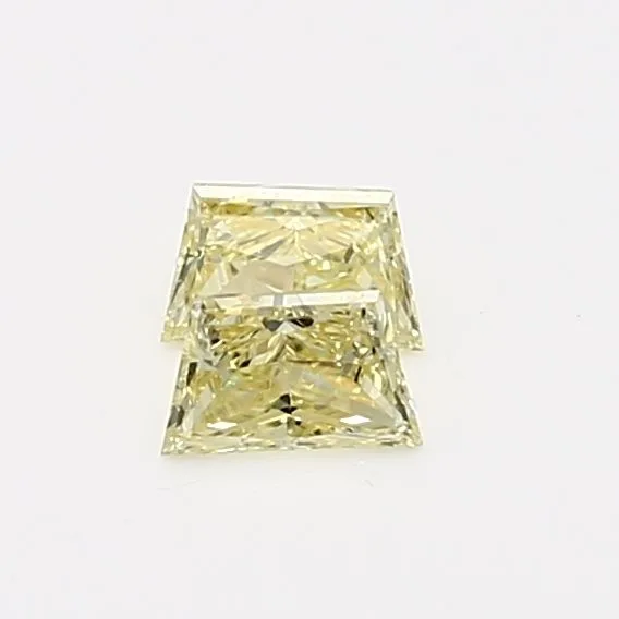 0.23 Carat Tapered Baguette Fancy Yellow VS2 Natural Diamond