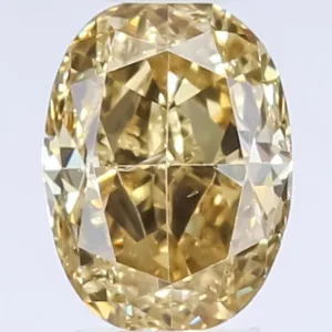 0.5 Carat Oval Fancy Yellow Natural Diamond
