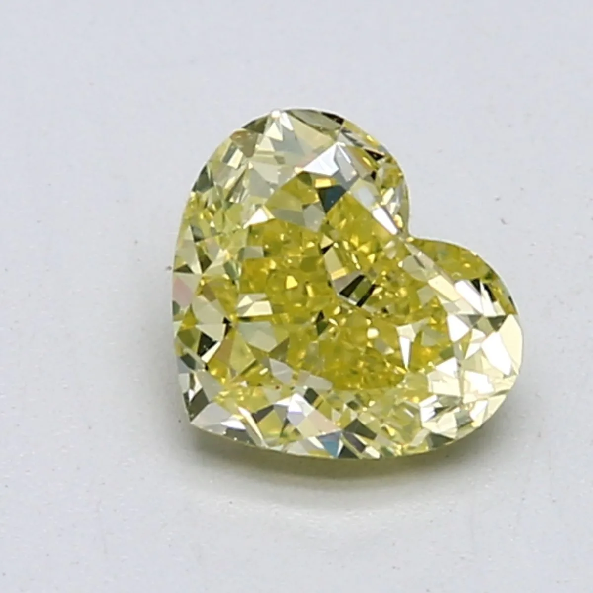 1.15 Carat Heart Fancy Intense Yellow VS2 Natural Diamond