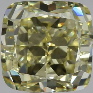 2.07 Carat Cushion Brilliant Fancy Yellow VS1 Natural Diamond