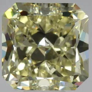 1.53 Carat Radiant Fancy Yellow VVS1 Natural Diamond