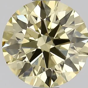 1.06 Carat Round Fancy Yellow VS1 Lab Diamond