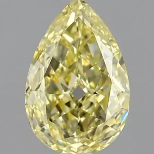 1.02 Carat Pear Fancy Yellow SI1 Natural Diamond