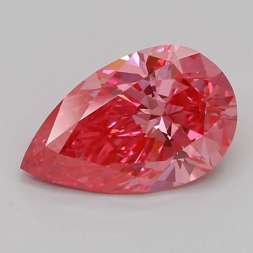 1.03 Carat Fancy Vivid Pink VVS2 PEAR Lab Diamond