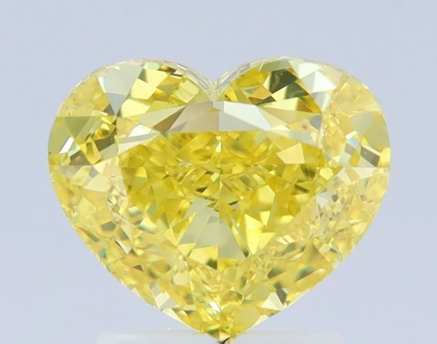 2.01 Carat Heart Fancy Vivid Yellow VS1 Natural Diamond 1 2.01 Carat Heart Fancy Vivid Yellow VS1 Natural Diamond