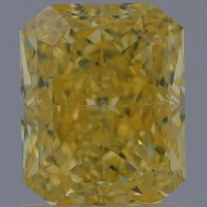 1.7 Carat Radiant Fancy Intense Yellow VS1 Natural Diamond