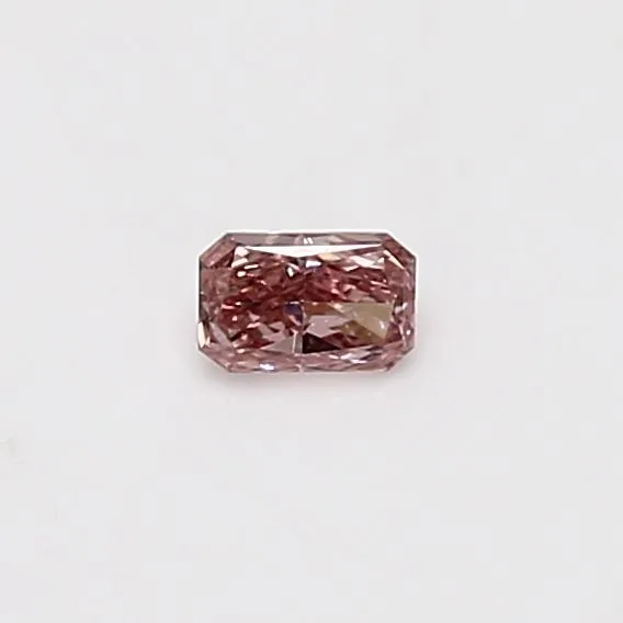 0.14 Carat Radiant Fancy Intense Pink Natural Diamond