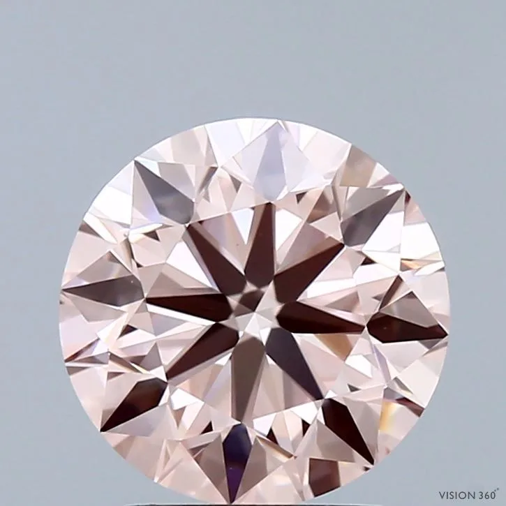 2.59 Carat Round Fancy Intense Pink VVS2 Lab Diamond