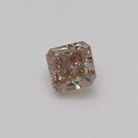 0.07 Carat Radiant Fancy Pink Brown Natural Diamond