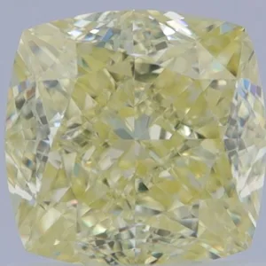 1.19 Carat Cushion Brilliant Fancy Light Yellow VVS1 Natural Diamond