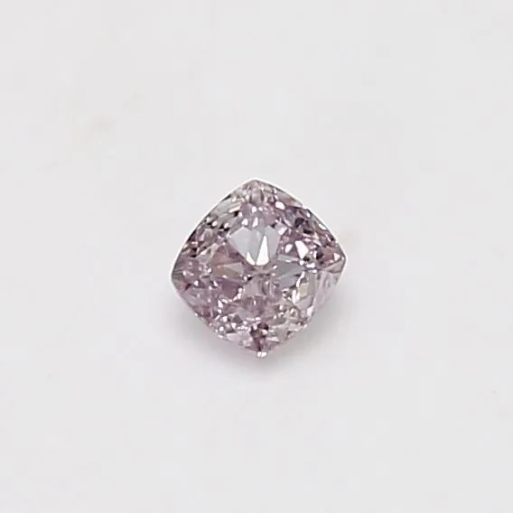 0.21 Carat Cushion Brilliant Fancy Light Pink SI2 Natural Diamond