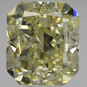 1.53 Carat Radiant Fancy Yellow VS2 Natural Diamond
