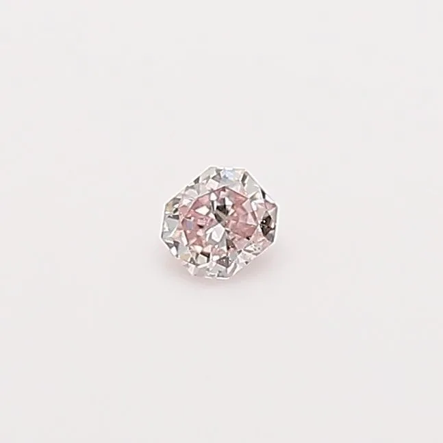0.04 Carat Radiant Fancy Light Pink Natural Diamond