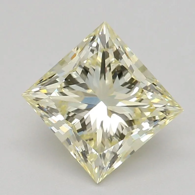 1.01 Carat Fancy Light Yellow VS1 PRINCESS Lab Diamond
