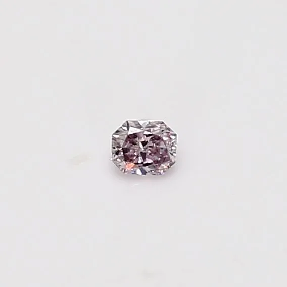 0.07 Carat Radiant Fancy Pink Natural Diamond