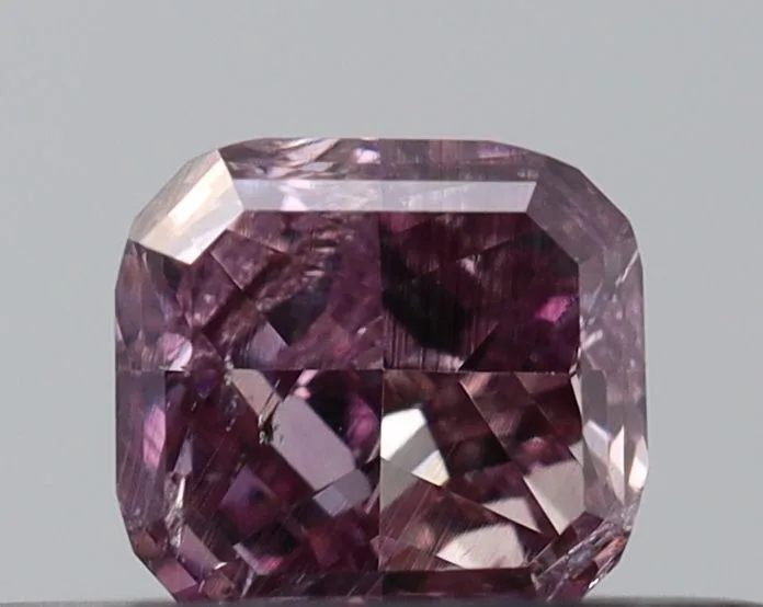0.26 Carat Radiant Fancy Intense Purple Pink I1 Natural Diamond 1 0.26 Carat Radiant Fancy Intense Purple Pink I1 Natural Diamond
