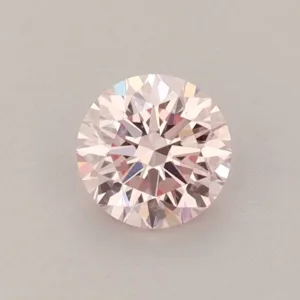 0.5 Carat Round Fancy Intense Pink VS1 Lab Diamond