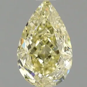 1.02 Carat Pear Fancy Light Yellow VVS2 Natural Diamond