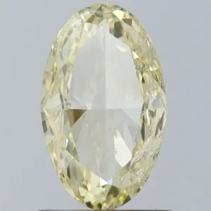 1 Carat Oval Fancy Yellow I1 Natural Diamond