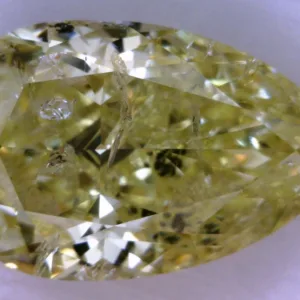 1.73 Carat Pear Fancy Light Yellow Natural Diamond
