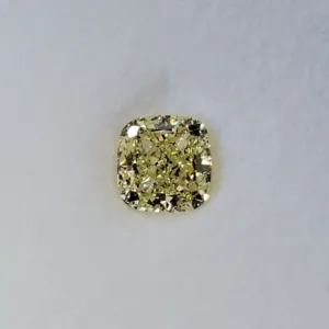 1.29 Carat Cushion Modified Fancy Light Yellow VS2 Natural Diamond