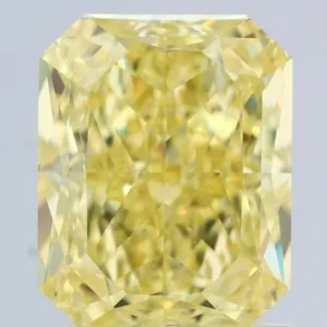 2.03 Carat Radiant Fancy Intense Yellow VS1 Natural Diamond