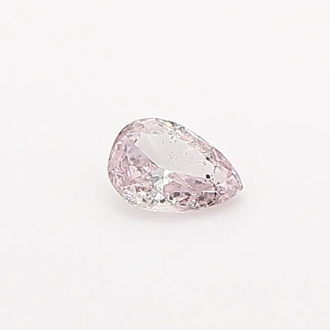 0.1 Carat Pear Fancy Pink Natural Diamond