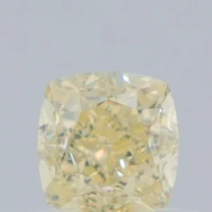 0.7 Carat Cushion Brilliant Fancy Light Yellow VVS2 Natural Diamond