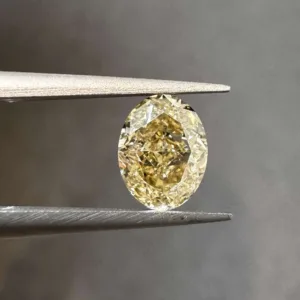 1.01 Carat Oval Fancy Brown Yellow SI1 Natural Diamond