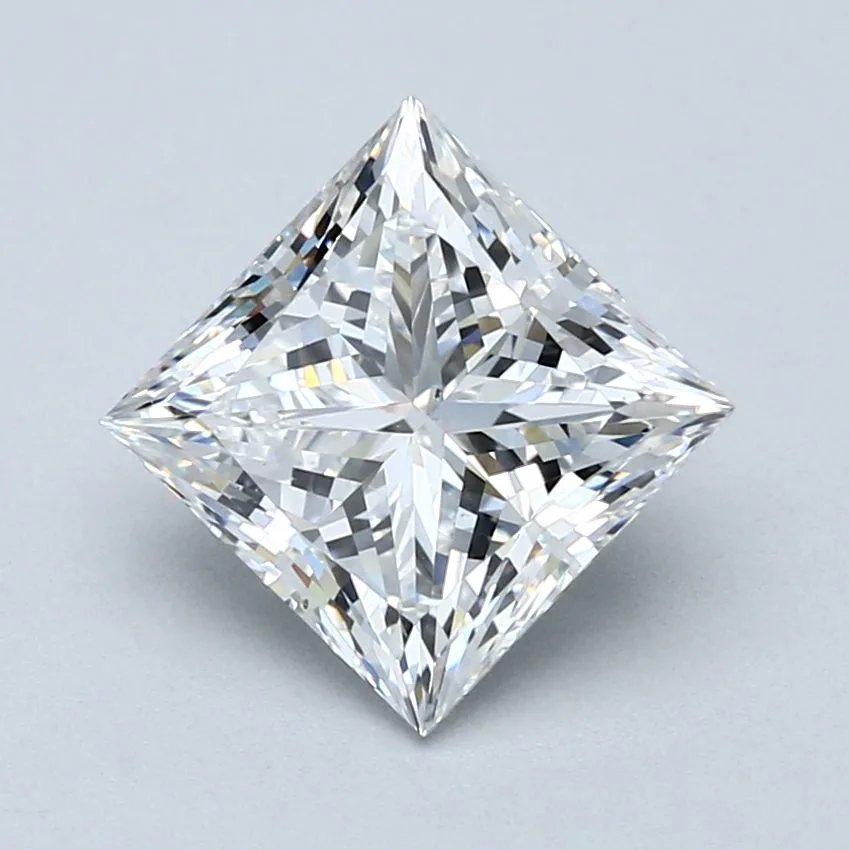 3.07 Carat F SI1 PRINCESS Diamond