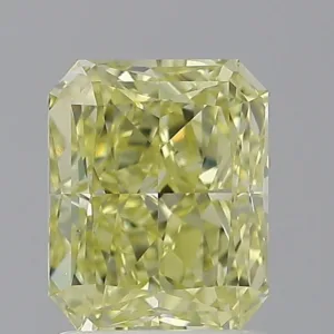 1.5 Carat Radiant Fancy Yellow VS2 Natural Diamond