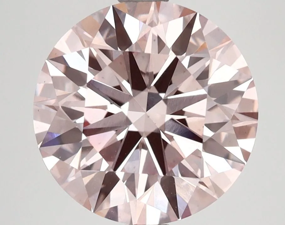 3.55 Carat Round Fancy Intense Pink VS1 Lab Diamond 1 3.55 Carat Fancy Intense Pink VS1 ROUND Lab Diamond