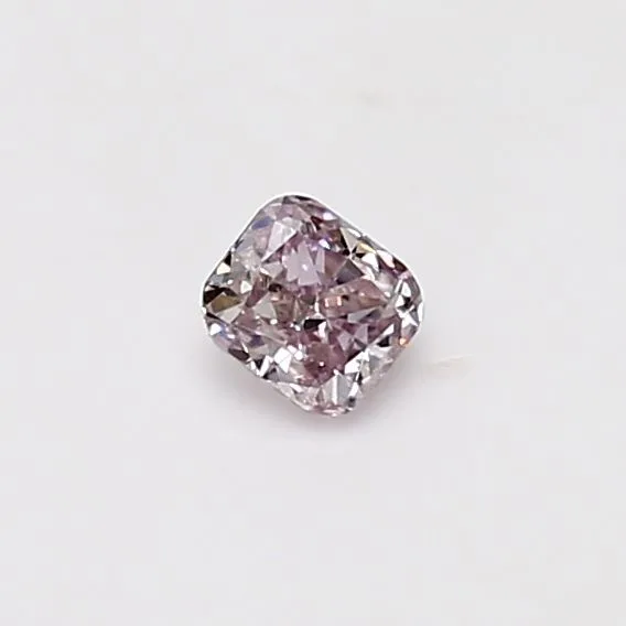 0.21 Carat Cushion Brilliant Fancy Pink I1 Natural Diamond
