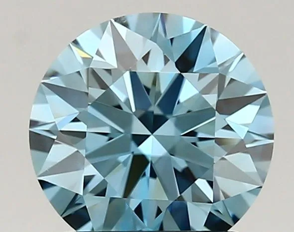 1.43 Carat Round Fancy Vivid Blue VS1 Lab Diamond 1 1.43 Carat Fancy Vivid Blue VS1 ROUND Lab Diamond