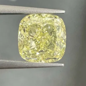 3.03 Carat Cushion Brilliant Fancy Yellow VS1 Natural Diamond