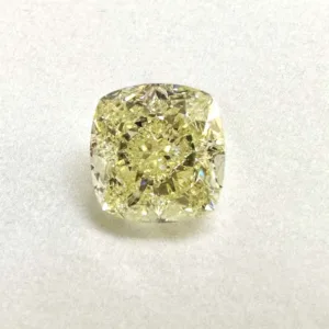 2.02 Carat Cushion Brilliant Fancy Light Yellow VS1 Natural Diamond