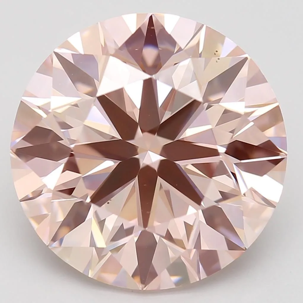 4.01 Carat Round Fancy Intense Pink VS1 Lab Diamond