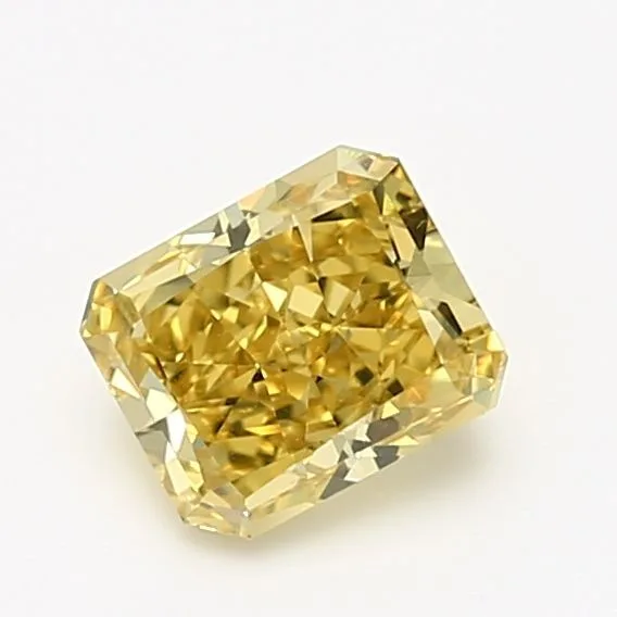 1.24 Carat Radiant Fancy Intense Yellow VS1 Natural Diamond