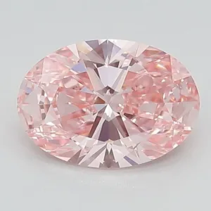 1.76 Carat Fancy Vivid Pink IF OVAL Lab Diamond