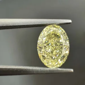 1.2 Carat Oval Fancy Yellow VVS1 Natural Diamond