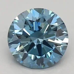 0.93 Carat Fancy Vivid Blue VS2 ROUND Lab Diamond