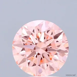 1.67 Carat Round Fancy Vivid Pink VS2 Lab Diamond
