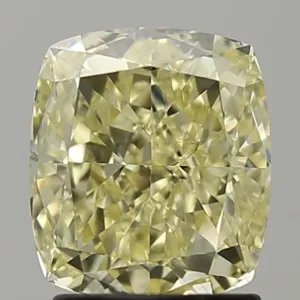 2.04 Carat Cushion Modified Fancy Yellow SI1 Natural Diamond