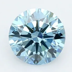 1.8 Carat Round Fancy Vivid Blue VVS1 Lab Diamond