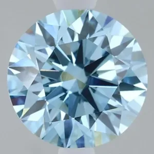 1.67 Carat Round Fancy Vivid Blue VVS2 Lab Diamond